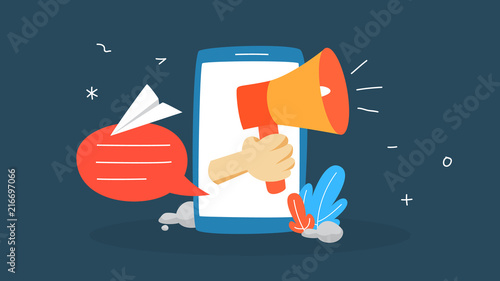 Notificaion concept illustration