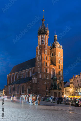 Krakau     Marienkirche zur Blauen Stunde