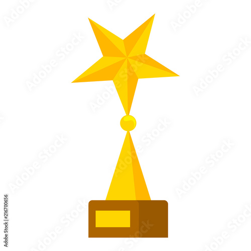 Golden star statuette