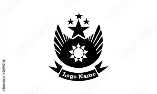 Wing Emblem Vector. Logo design 