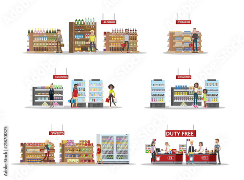 Duty free shopping set