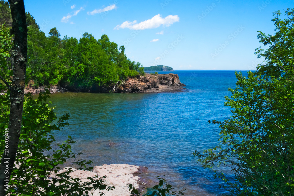 Northern shore of Great Lake Superior. north of Duluth, Minnesota