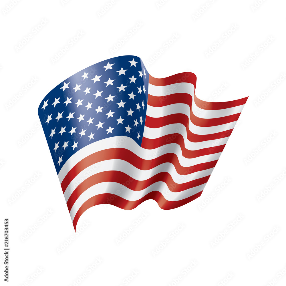 Obraz premium USA Flag isolated