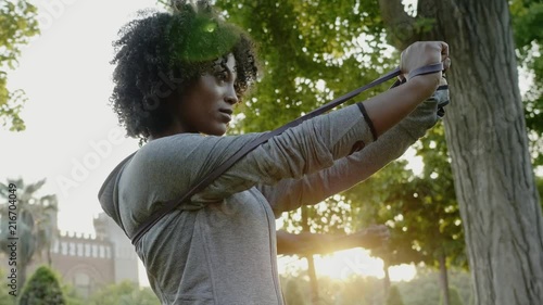 Young happy black couple outdoors photo