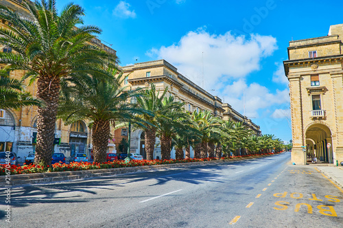 The cityscape of Floriana, Malta photo