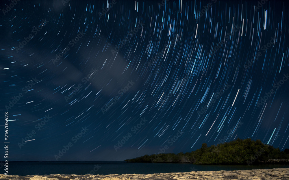 Fototapeta premium Galapagos Star Trail 