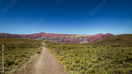 Serrania de Hornocal, the fourteen colors hill at Quebrada de Humahuaca - Humahuaca, Jujuy, Argentina