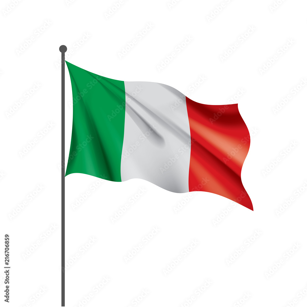 Italy flag, vector illustration Italy flag, vector illustration