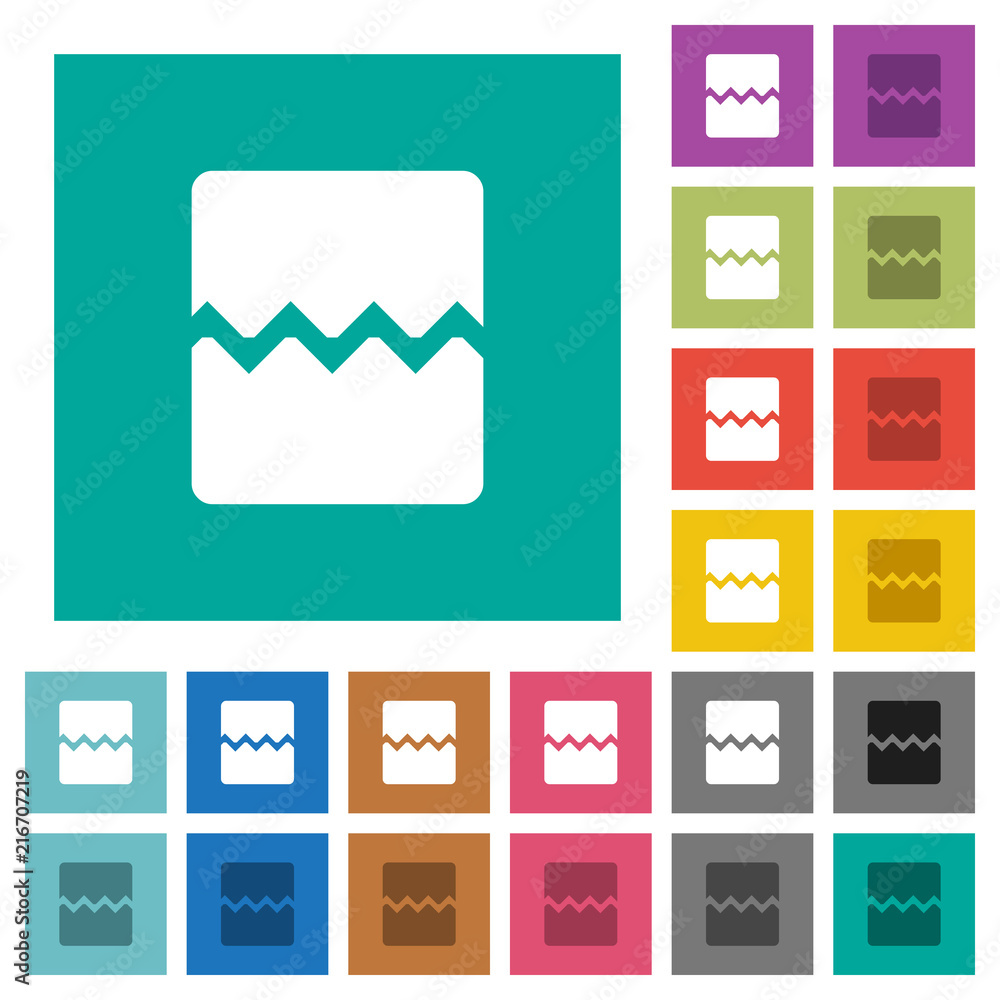 Page break square flat multi colored icons Page break square flat multi colored icons