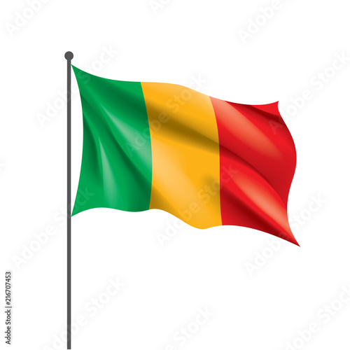Mali flag. Vector