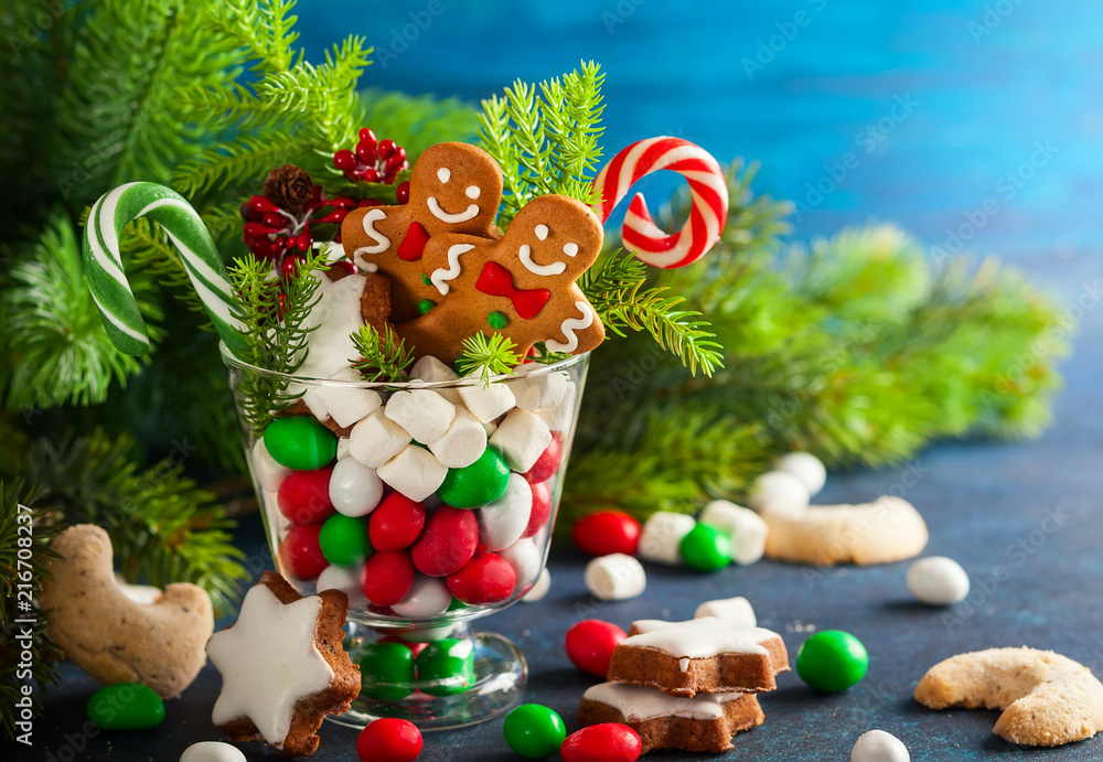 Christmas cookies and sweets . Christmas cookies and sweets .