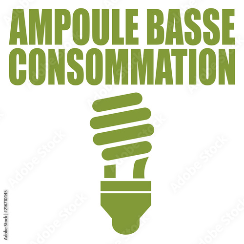 Logo ampoule basse consommation.