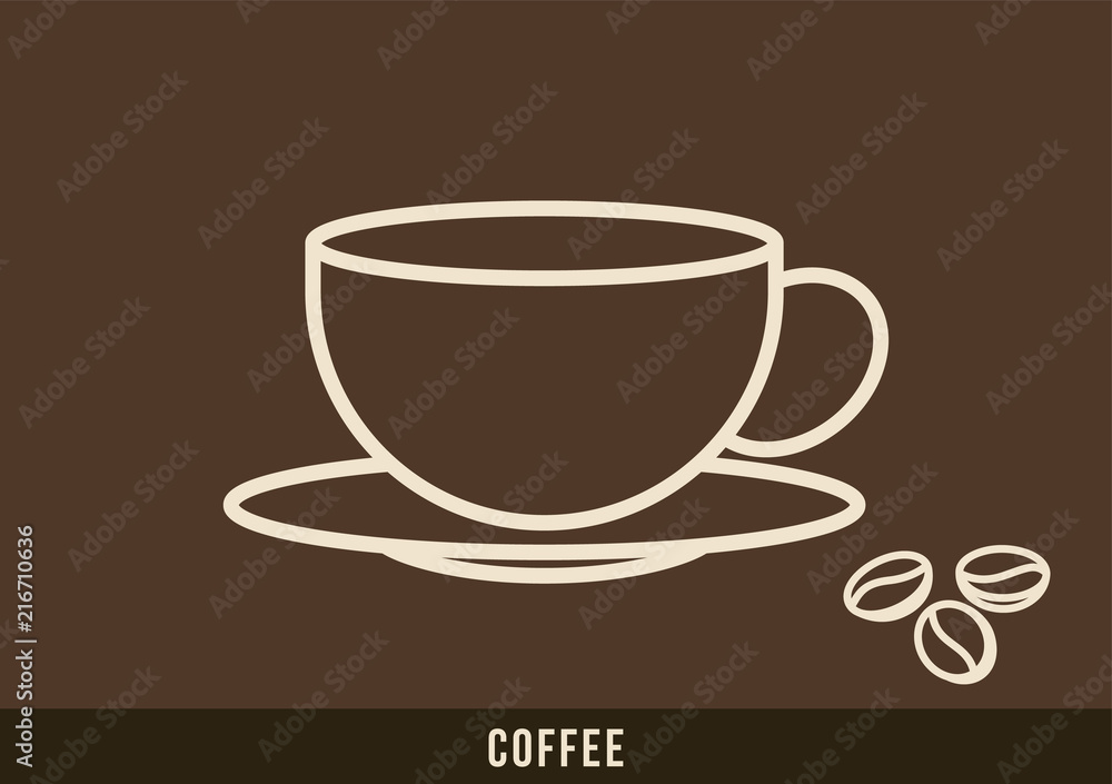 Obraz premium Coffee cup icon