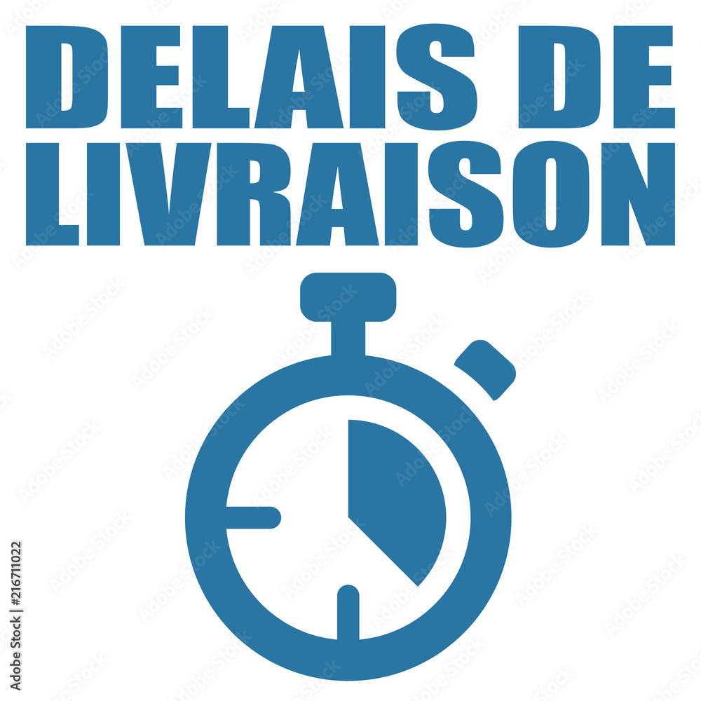 Logo délais de livraison. Logo délais de livraison.