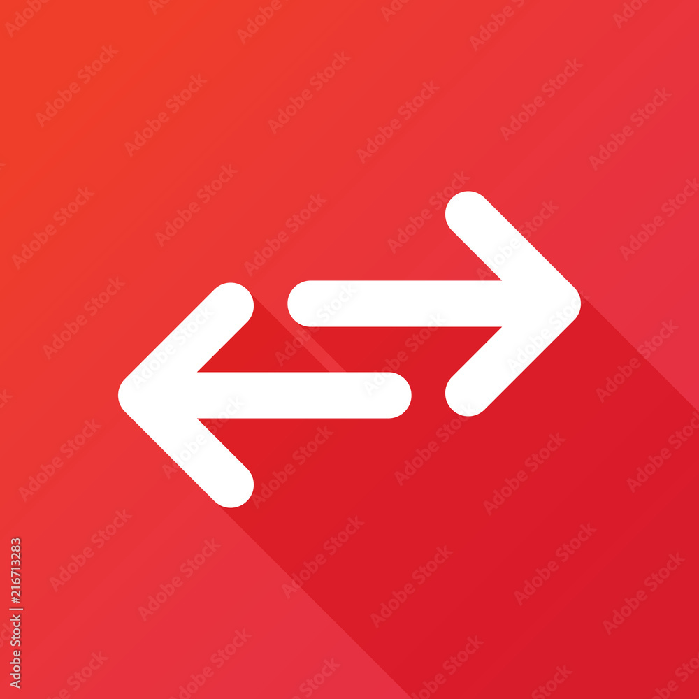 Arrows exchange sign vector icon. Direction sign Arrows exchange sign vector icon. Direction sign