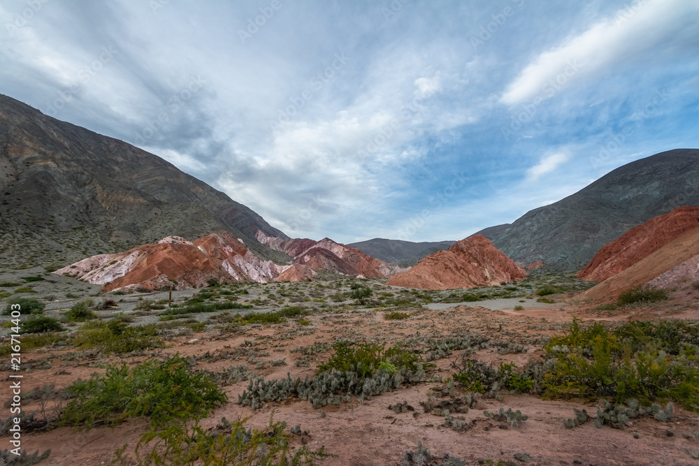 Mountains and landscape of Purmamarca - Purmamarca, Jujuy, Argentina