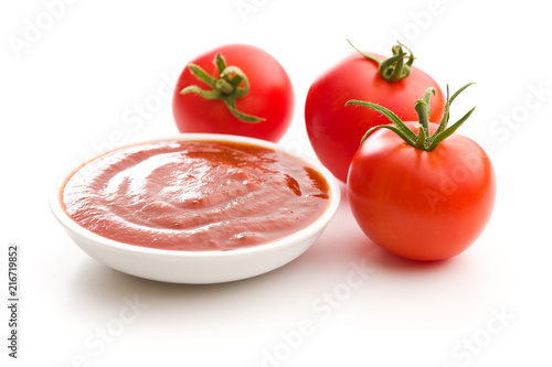 Tomatoes and ketchup.