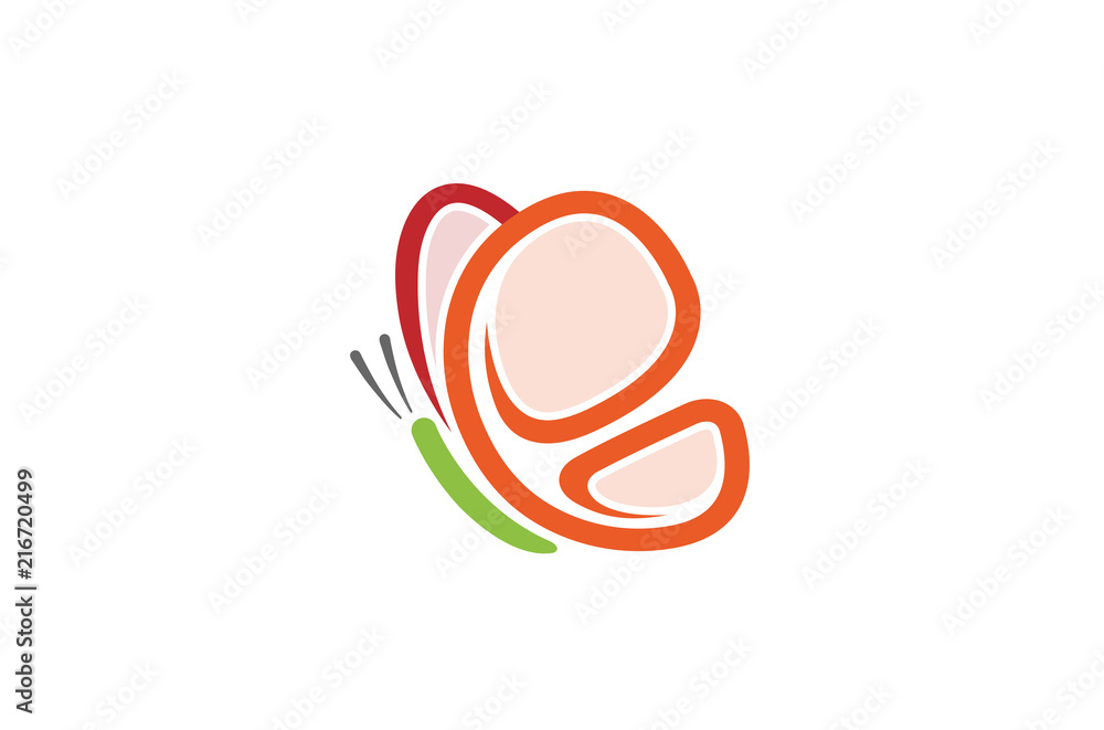 Abstract Butterfly Logo Design Illustration Abstract Butterfly Logo Design Illustration