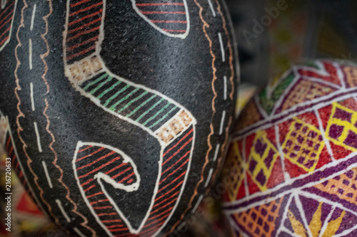 Pysanka is a Ukrainian Easter Egg decorated with traditional Ukrainian folk designs using a wax-resist method.