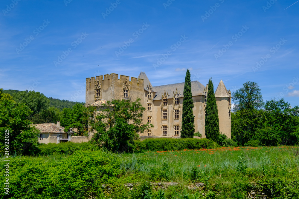 Ancien château de village Allemagne-de-Provence, Alpes de Haute Provence, France. 