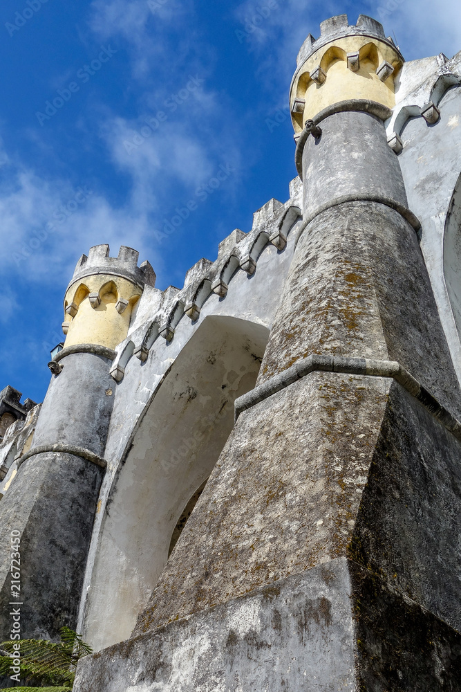 View of Pena Palace at daytime, Sintra, Portugal
