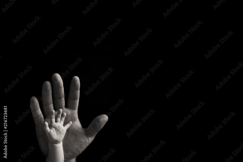 Baby and Father Hands Baby and Father Hands
