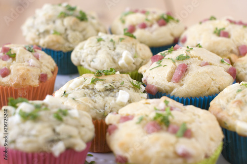 muffins with ham or cheese
