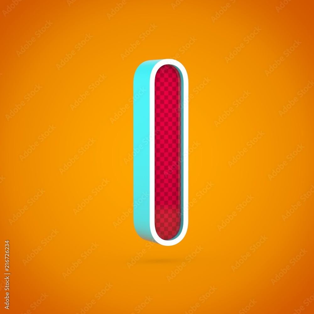 Red letter L lowercase with carbon fiber texture isolated on hot orange background. Red letter L lowercase with carbon fiber texture isolated on hot orange background.