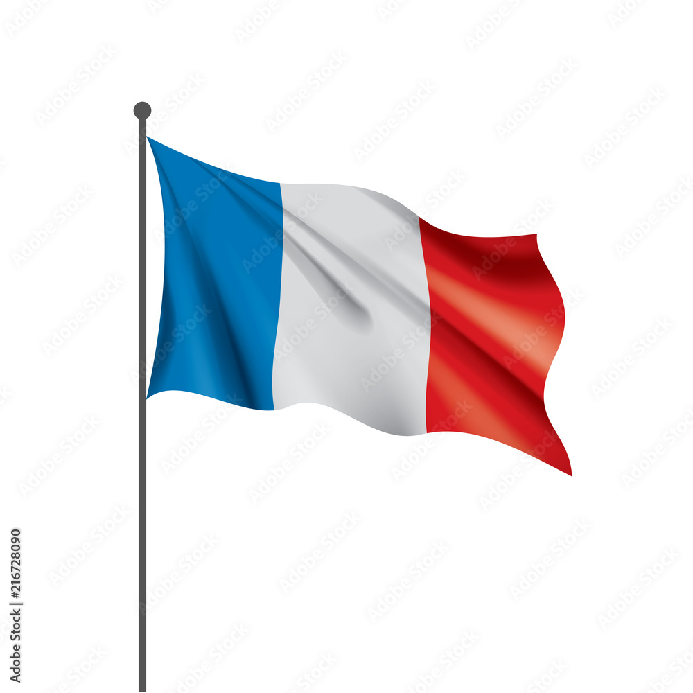 France flag, vector illustration