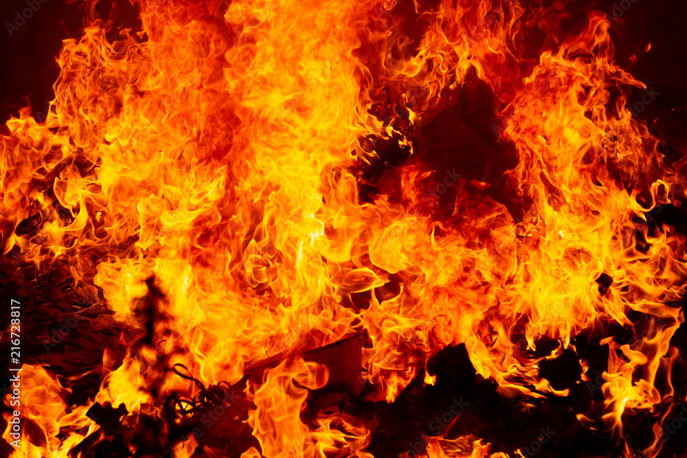 Obraz premium blaze fire flame texture background