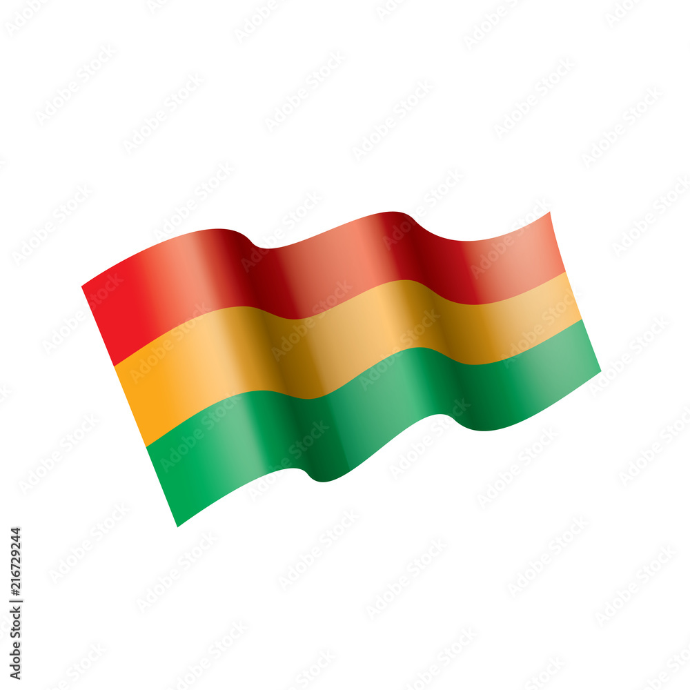 Bolivia flag, vector illustration Bolivia flag, vector illustration