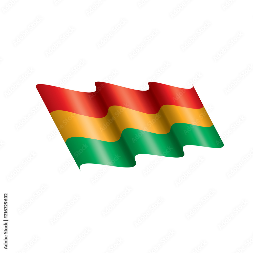 Naklejka premium Bolivia flag, vector illustration