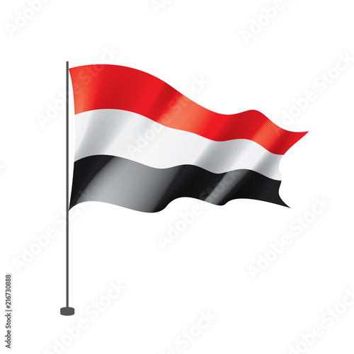 Free Download Yemeni flag, vector illustration - GFXLoad