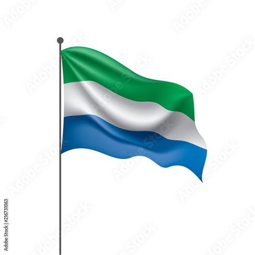 Free Download Sierra Leone flag, vector illustration - GFXLoad