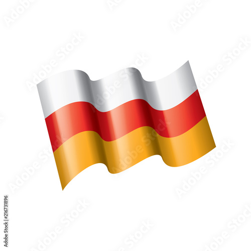 Free Download South Ossetia flag, vector illustration - GFXLoad