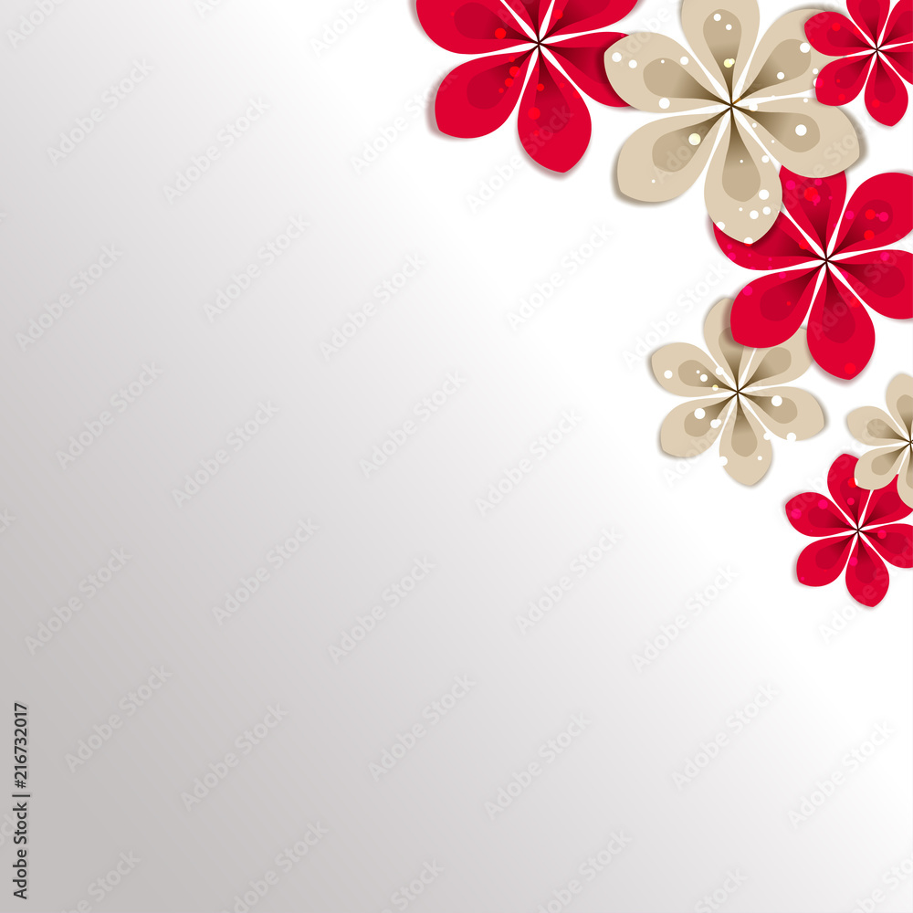 vector background with Flower