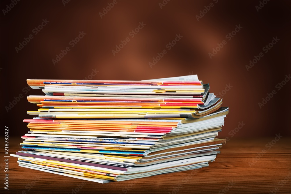 Pile of newspapers on background Pile of newspapers on background
