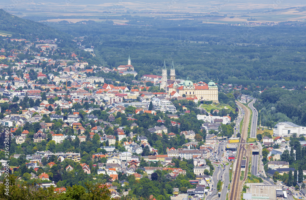 Vienna - The Klosterneuburg with the Monastery in in summer country.