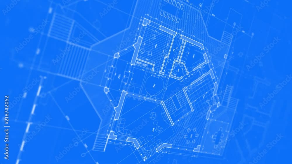 Architecture design: blueprint plan - illustration of a plan modern residential building / technology, industry, business concept illustration: real estate, building, construction, architecture Architecture design: blueprint plan - illustration of a plan modern residential building / technology, industry, business concept illustration: real estate, building, construction, architecture