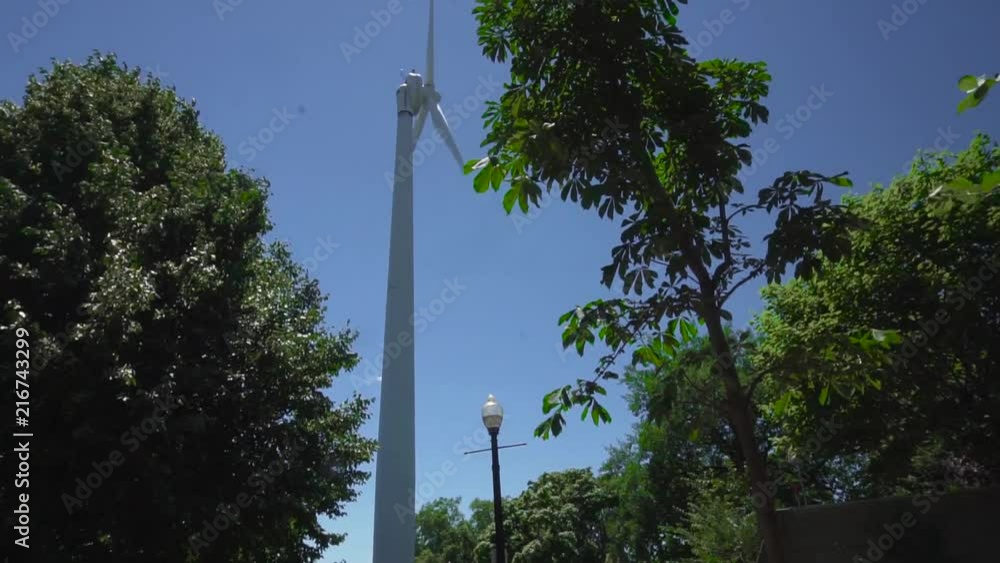 Beautiful outside shot of a windmill great for b-roll footage Beautiful outside shot of a windmill great for b-roll footage