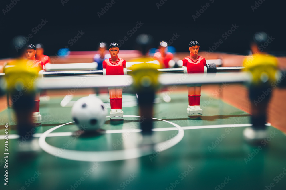Fototapeta premium table football soccer game players (kicker)