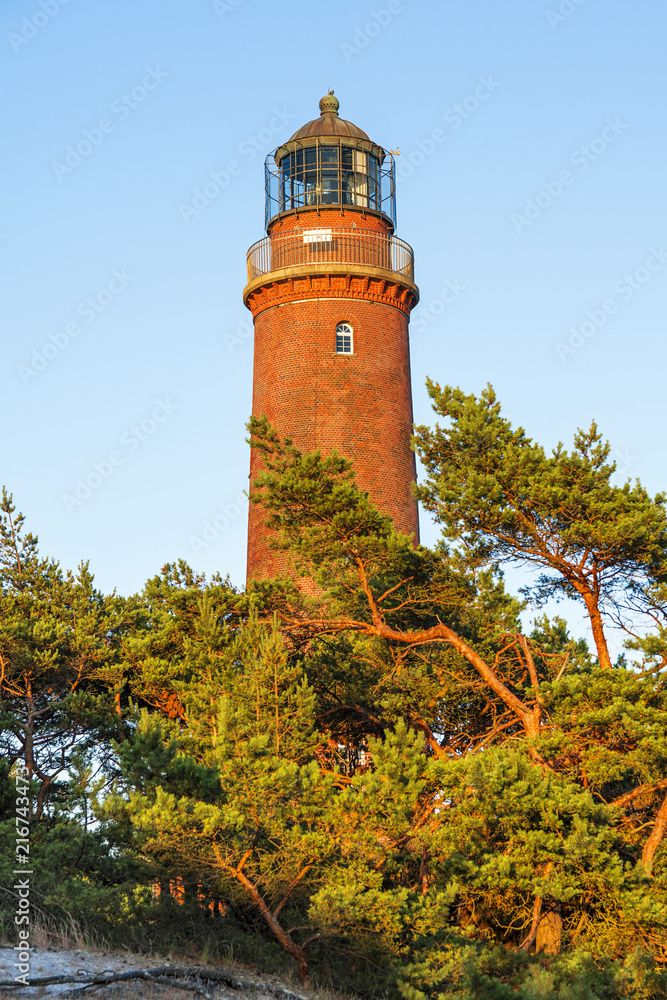 Leuchtturm in Prerow am Weststrand Leuchtturm in Prerow am Weststrand