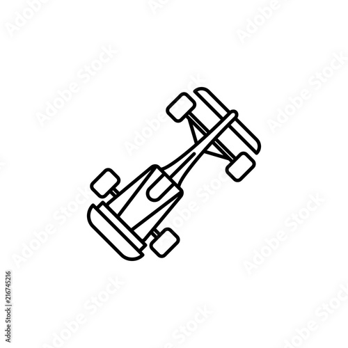 bolide icon. Element of motor sport icon for mobile concept and web apps. Thin line bolide icon can be used for web and mobile