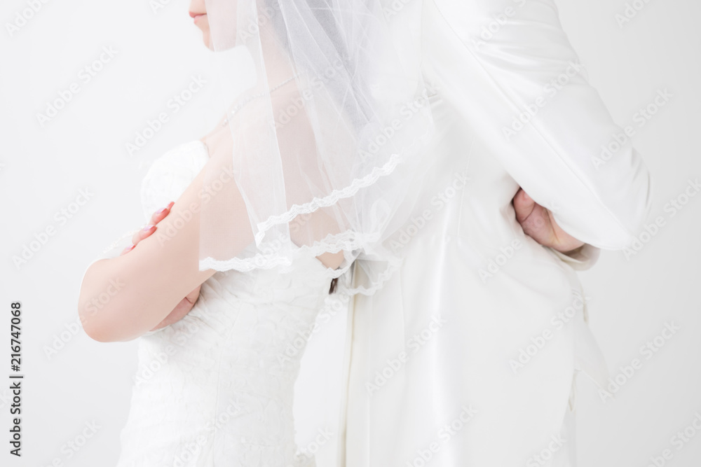 喧嘩する新郎新婦 喧嘩する新郎新婦