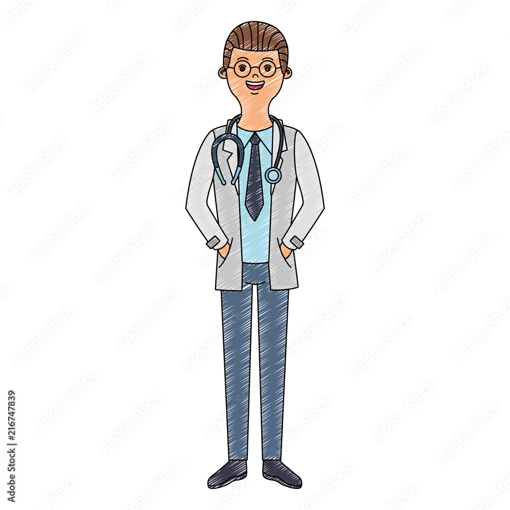 Male doctor cartoon vector illustration graphic design Male doctor cartoon vector illustration graphic design