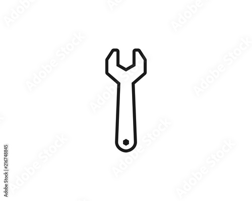 Wrench vector icon
