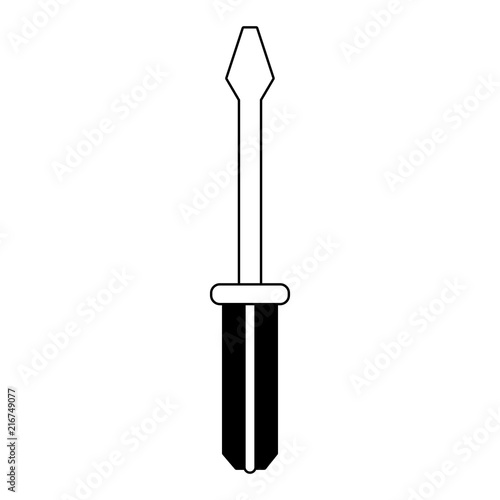 Screwdriver construction tool vector illustration graphic design