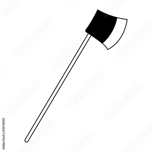 Axe carpenter tool vector illustration graphic design