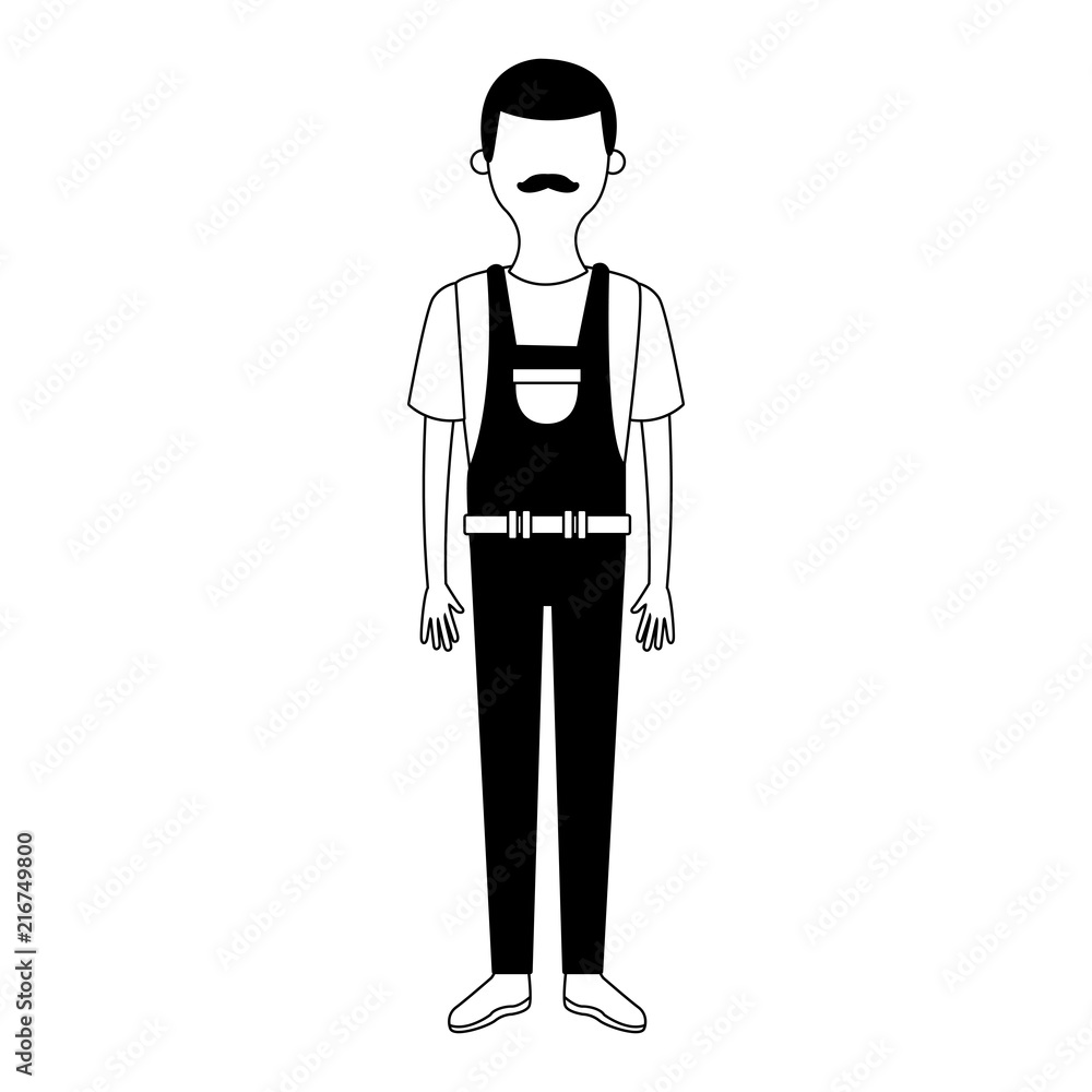 Male carpenter cartoon vector illustration graphic design Male carpenter cartoon vector illustration graphic design