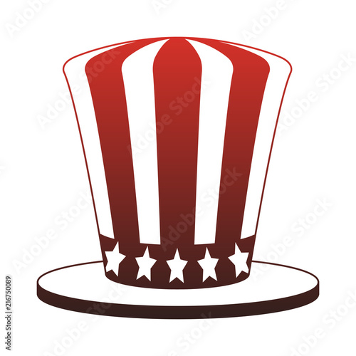Uncle sam hat vector illustration graphic design